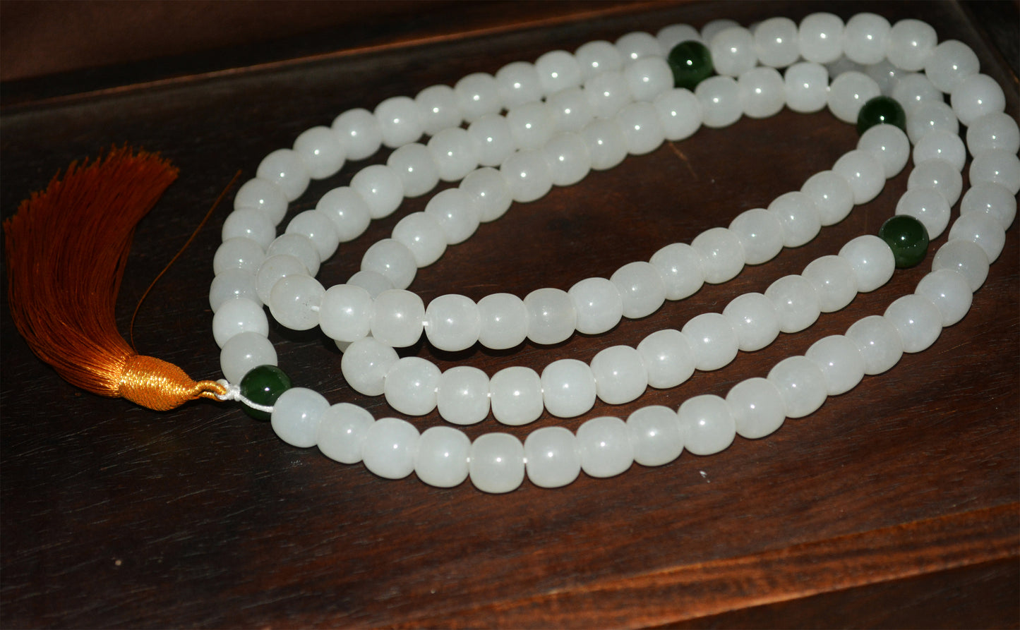 Real Chinese White Hetian Jade Bracelet Nephrite Hotan Mala Prayer Beads Rosary Genuine River Pebble Necklace Mutton Fat Authentic Natural 和田白玉手串佛珠念珠