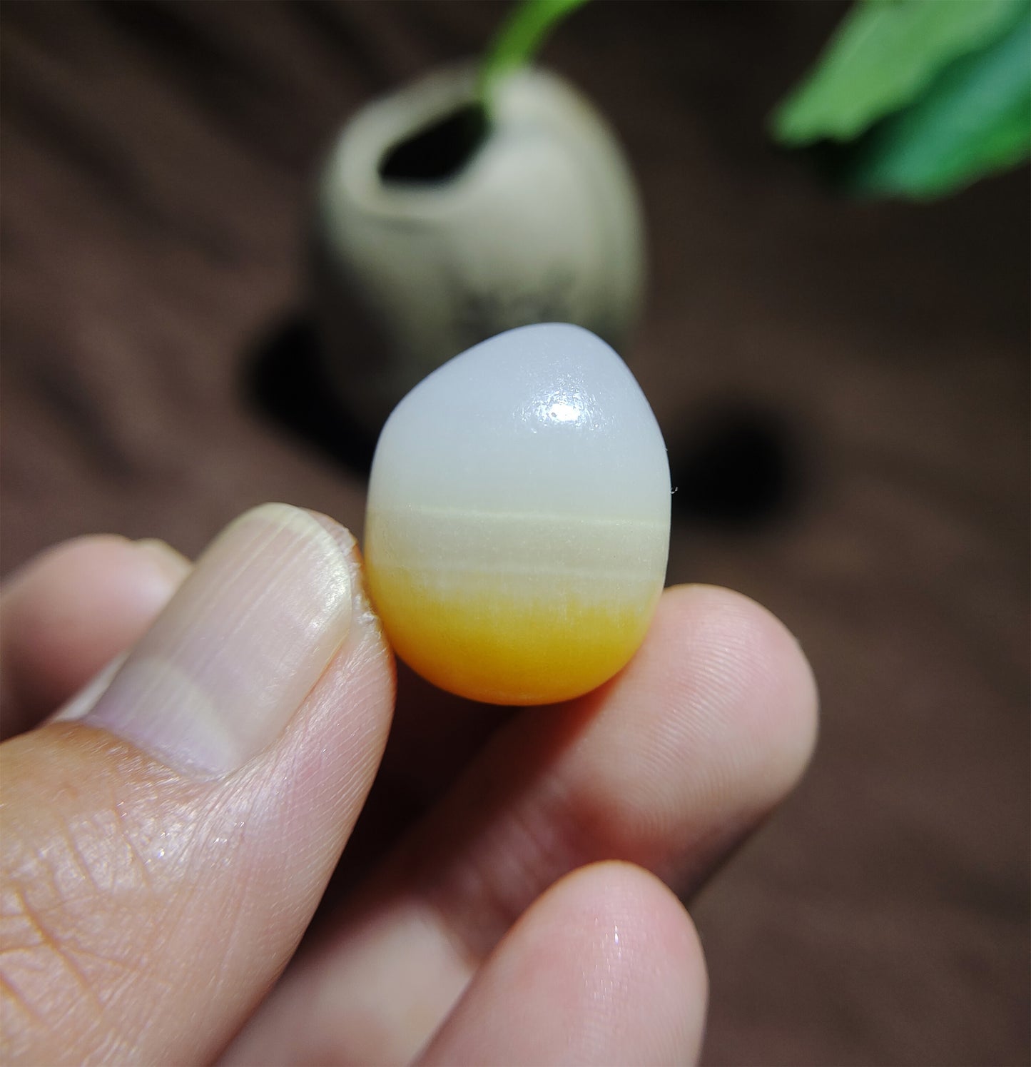 Real Chinese White Hetian Jade Pendant Natural Nephrite Hotan Bead Old Antique Genuine River Pebble Mutton Fat Authentic