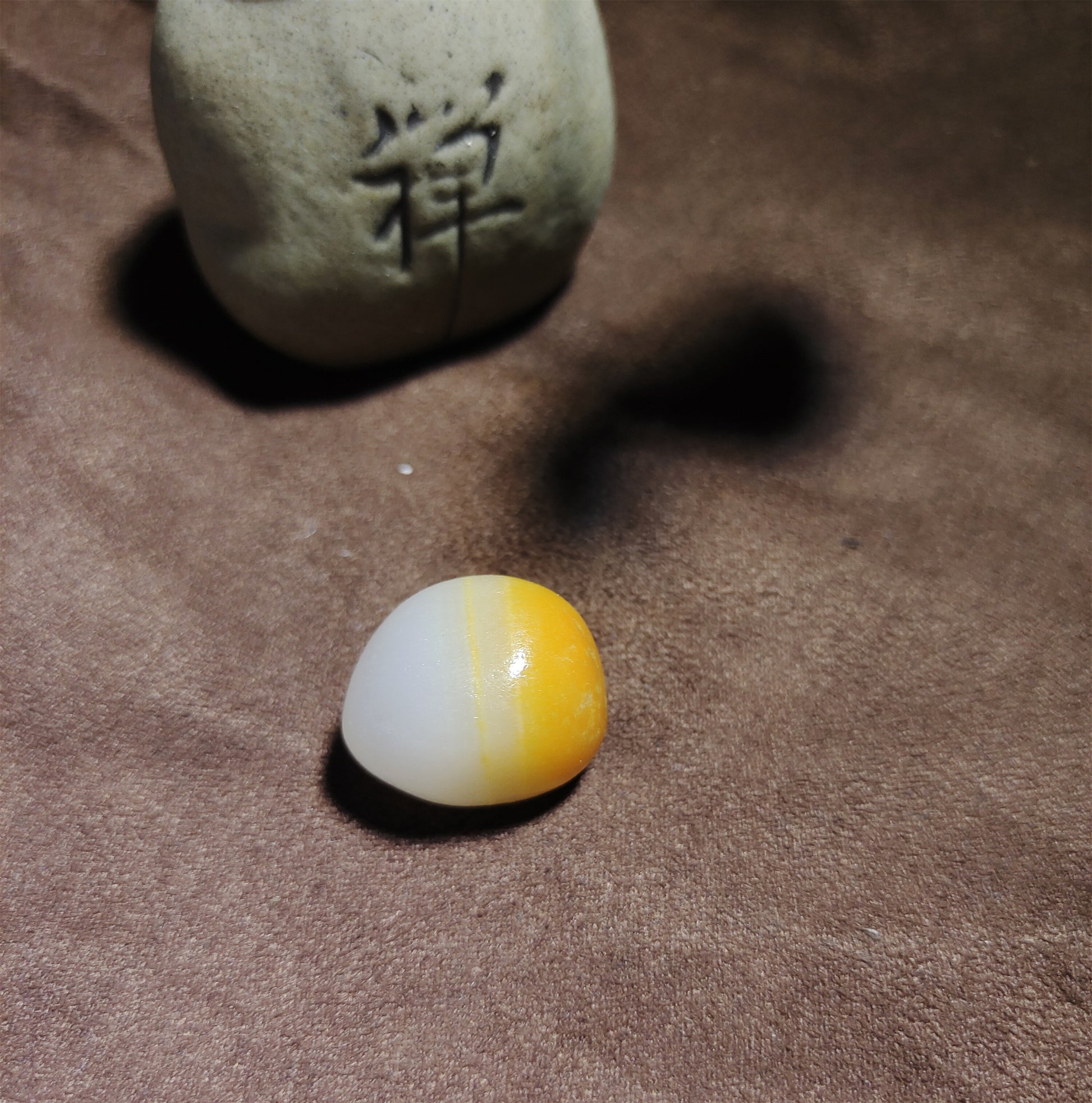 Real Chinese White Hetian Jade Pendant Natural Nephrite Hotan Bead Old Antique Genuine River Pebble Mutton Fat Authentic