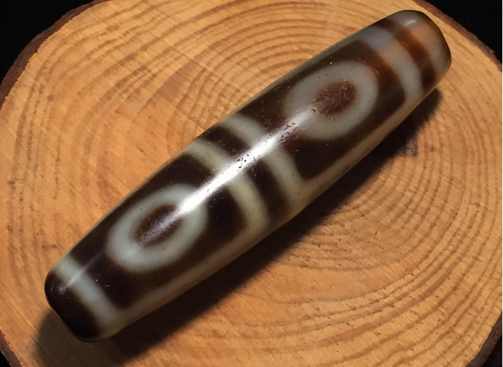 Real Himalaya Ancient Four Eye Dzi Bead Amulet Pendant Tibet Agate Genuine 4 Eyed Pure Gzi Old Antique Talisman Bracelet