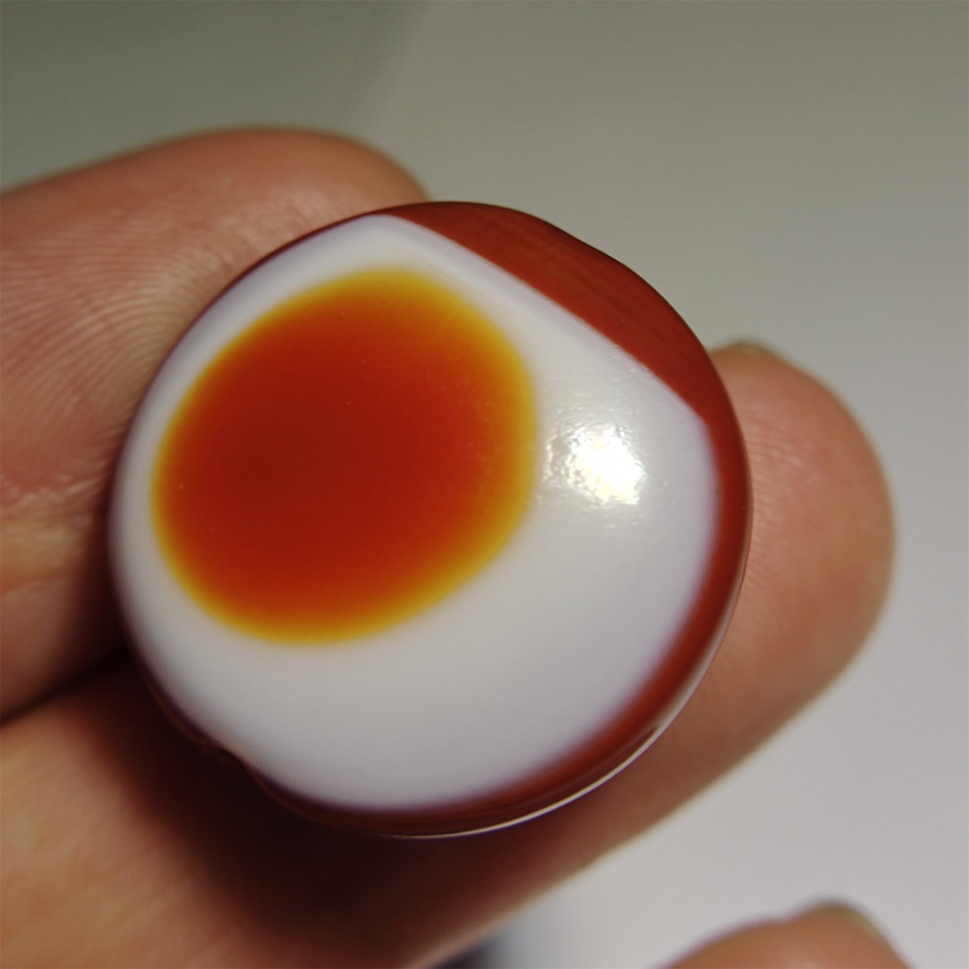 Real Himalaya Ancient Lukmik Dzi Bead Amulet Luk Mik One Eye Goat Tibetan Medicine Agate Pendant Genuine Talisman