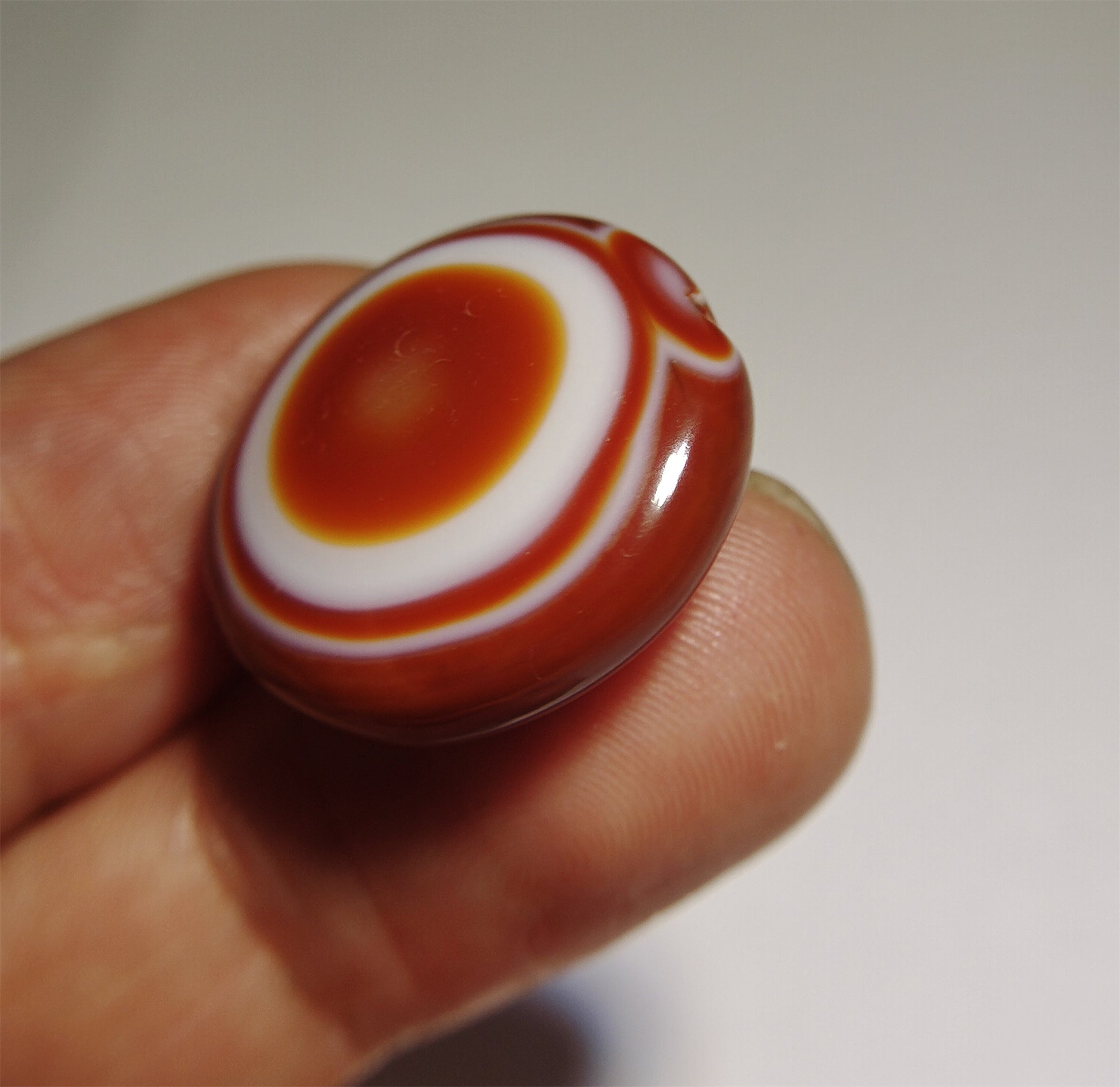 Real Himalaya Ancient Lukmik Dzi Bead Amulet Luk Mik One Eye Goat Tibetan Medicine Agate Pendant Genuine Talisman