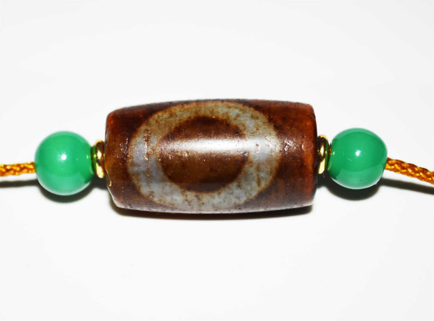 Real Ancient Himalaya One Eye Swastika Dzi Bead Pendant Amulet Tibetan Pure Gzi Genuine Old Antique Agate Talisman