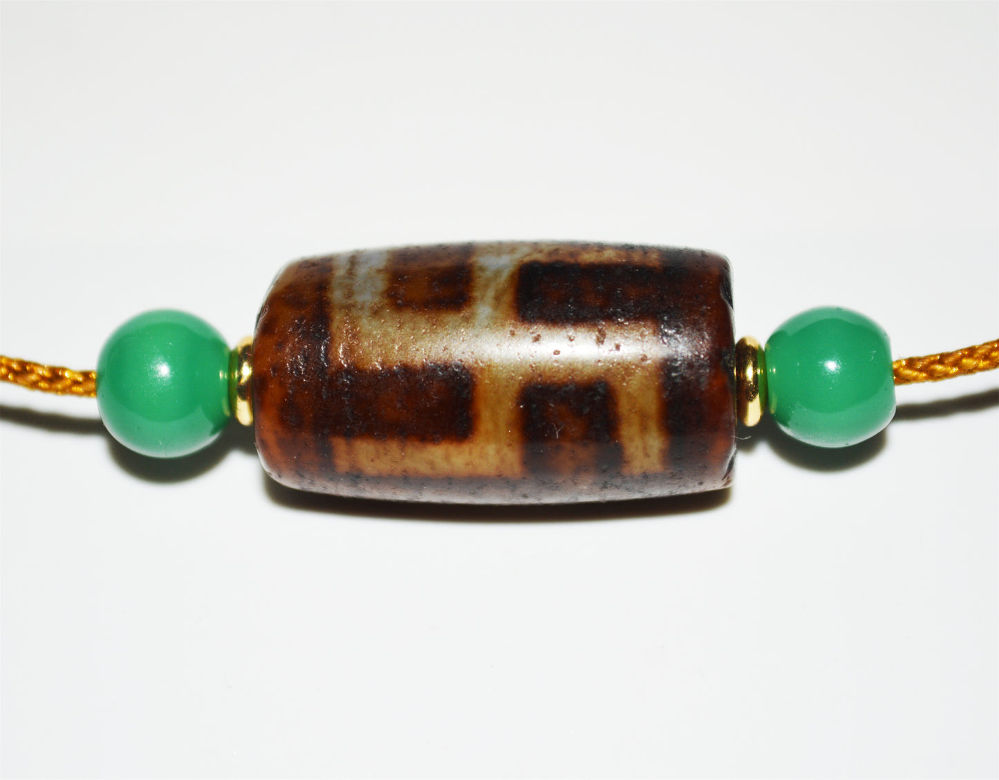 Real Ancient Himalaya One Eye Swastika Dzi Bead Pendant Amulet Tibetan Pure Gzi Genuine Old Antique Agate Talisman