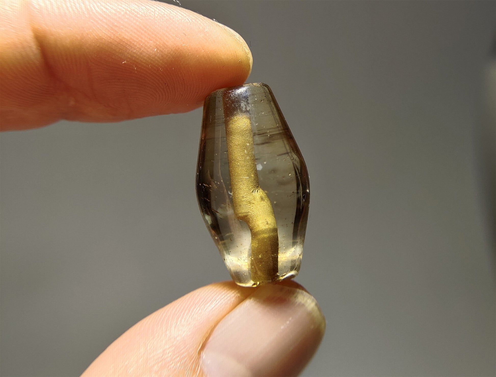 Real Himalaya Ancient White Crystal Pendant Bead Amulet Clear Quartz Genuine Old Antique Chinese Talisman Bracelet