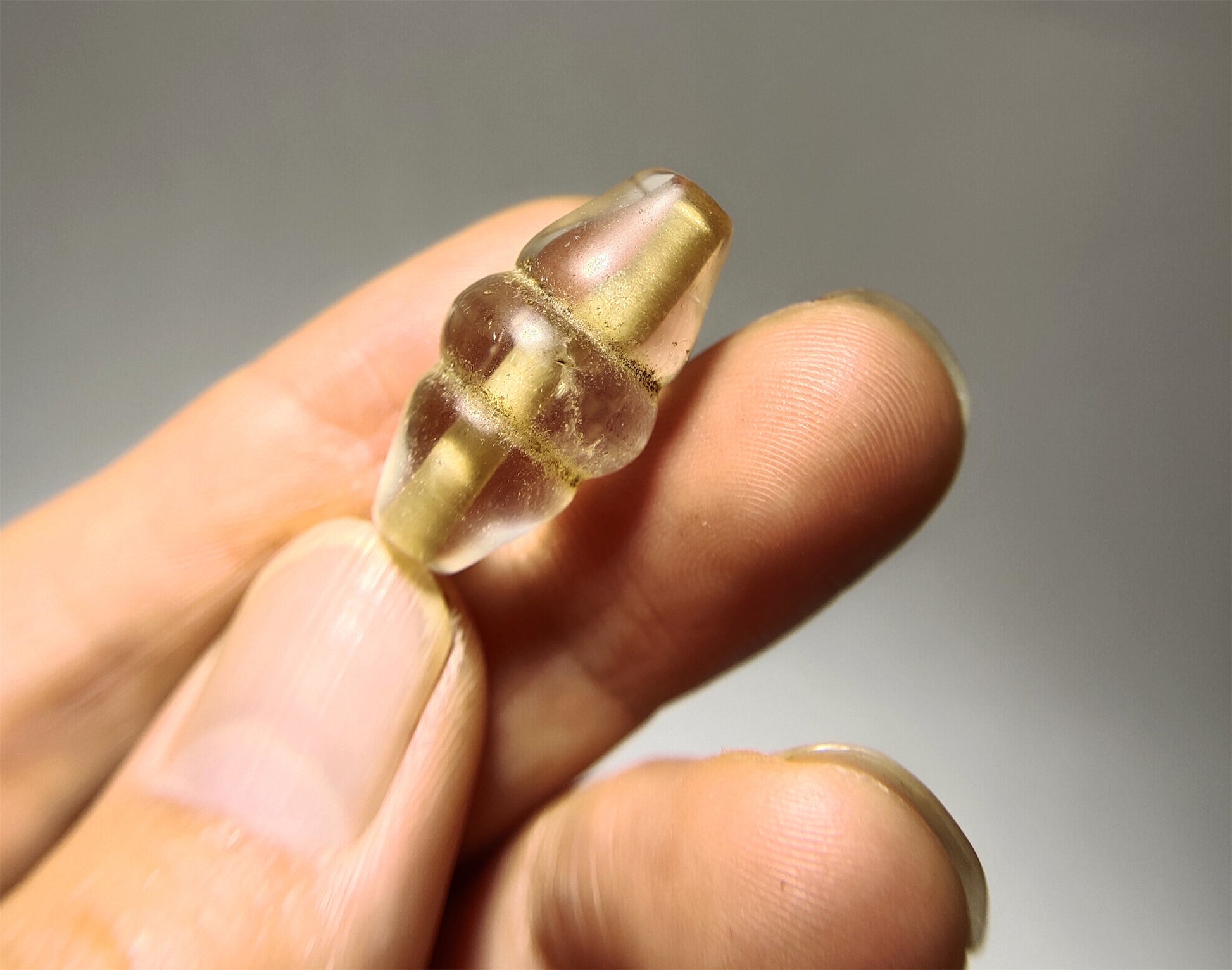 Real Himalaya Ancient White Crystal Bead Bracelet Pendant Clear Quartz Necklace Amulet Genuine Old Antique Chinese