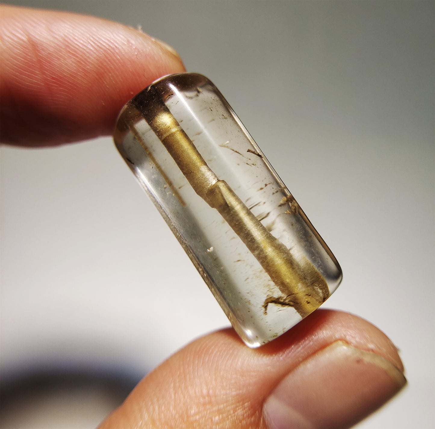 Real Himalaya Ancient White Crystal Bead Bracelet Pendant Quartz Clear Necklace Amulet Genuine Old Antique Chinese Talisman