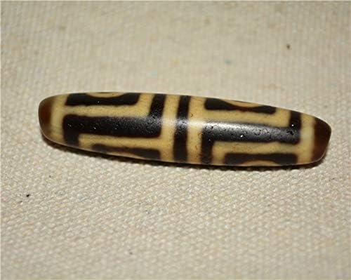 Real Himalaya Old Ancient Four Eyes Dzi Bead Pendant Amulet Tibetan Agate 4 Eyed Pure Gzi Antique Talisman