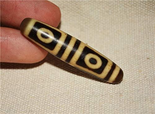 Real Himalaya Old Ancient Four Eyes Dzi Bead Pendant Amulet Tibetan Agate 4 Eyed Pure Gzi Antique Talisman