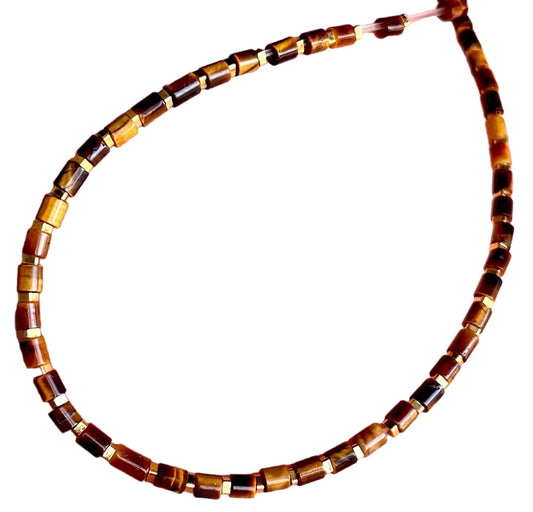 Real Himalaya Old Antiqe Tigerite Stone Necklace Tiger Eye Bracelet Mini Small Size Genuine Tibetan Mala Prayer Beads Natural