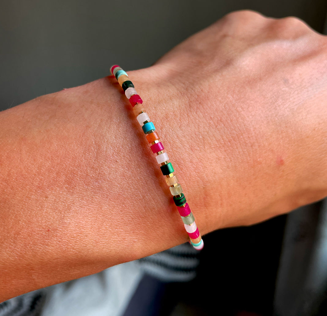 Tibetan Old Antiqe Amazonite Crystal Turquoise Bracelet Necklace Real Himalaya Red Agate Malachite Mini Small Size