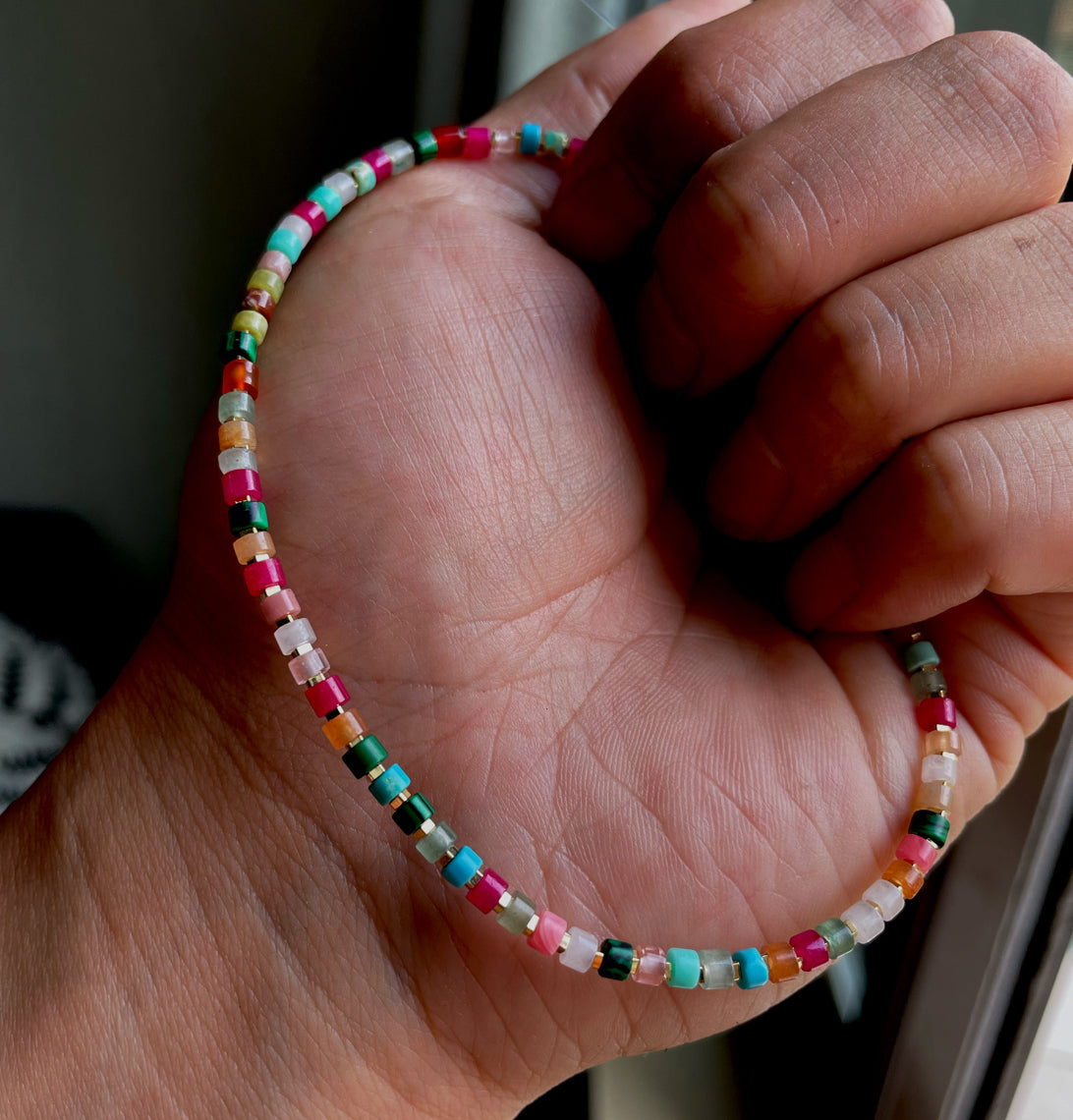 Tibetan Old Antiqe Amazonite Crystal Turquoise Bracelet Necklace Real Himalaya Red Agate Malachite Mini Small Size