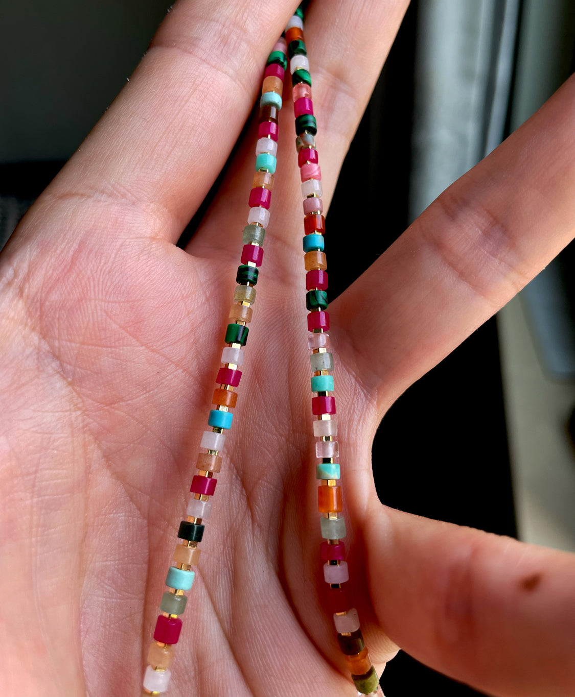 Old Antiqe Turquoise Bracelet Real Himalaya Red Agate Necklace Malachite Mini Small Size Amazonite Crystal Tibetan Mala Prayer Beads