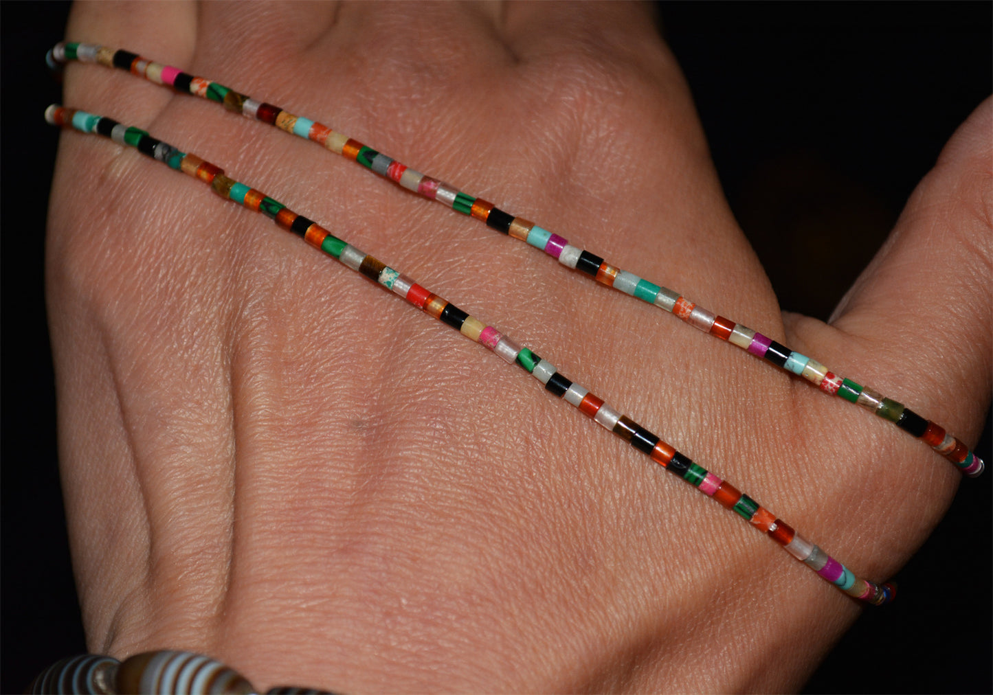 Real Tibetan Old Antiqe Crystal Tiger’s eye Bracelet Agate Necklace Lapis lazuli Lazurite Mini Small Size Himalaya Mala Prayer Beads Natural