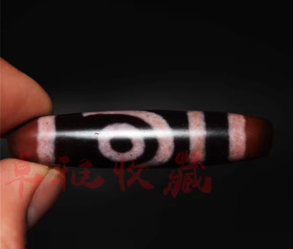 Real Himalayan Ancient Cinnabar Two Eyes Dzi Bead Amulet Tibetan Old Antique Agate Bloodspots 2 Eyed Pure Gzi Pendant Talisman Bracelet