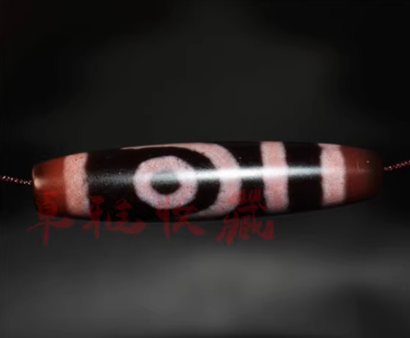 Real Himalayan Ancient Cinnabar Two Eyes Dzi Bead Amulet Tibetan Old Antique Agate Bloodspots 2 Eyed Pure Gzi Pendant Talisman Bracelet