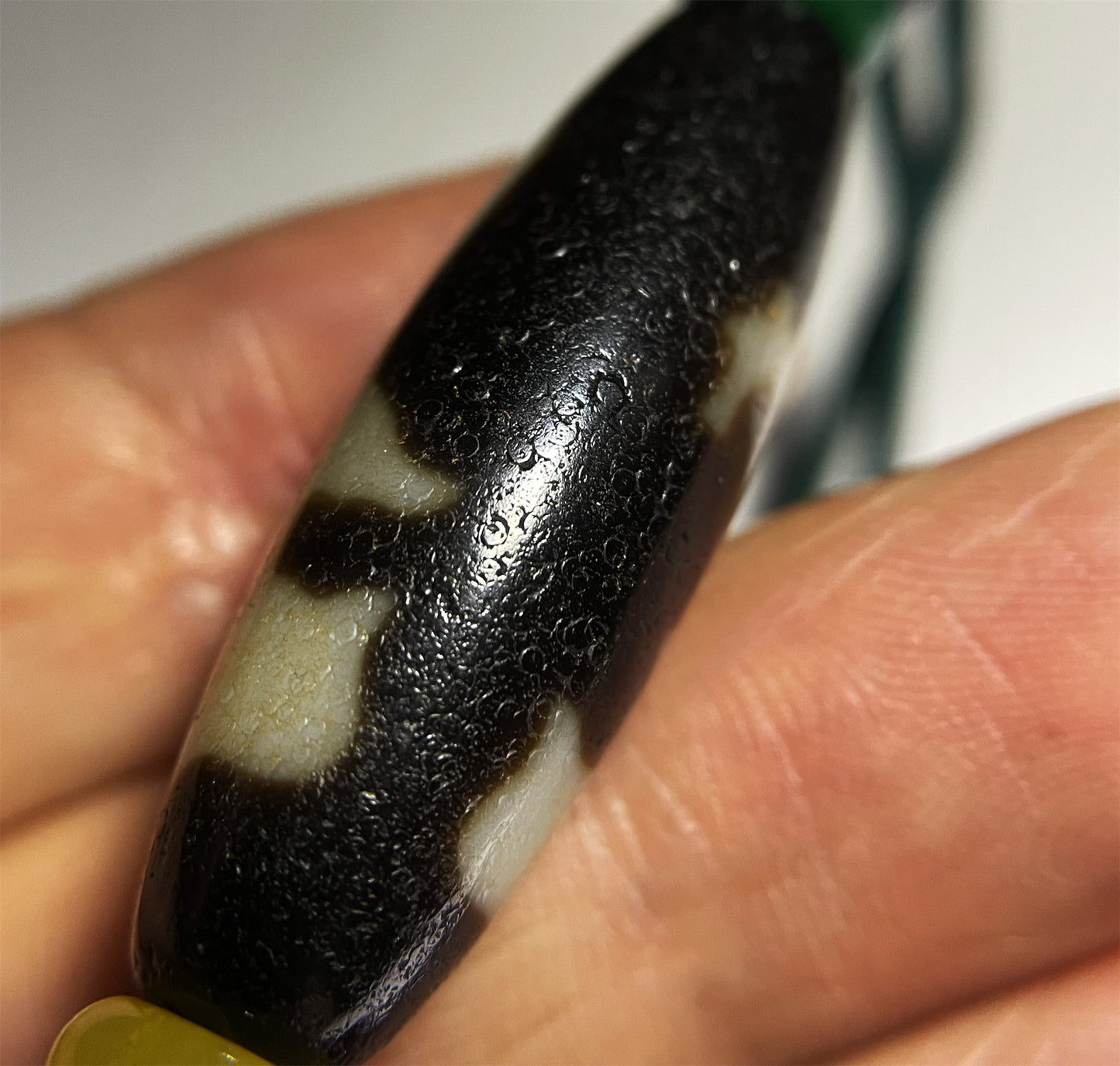 Real Himalayan Ancient Guanyin Buddha Dzi Bead Amulet  Tibetan Agate Genuine Old Pure Kwan Yin Gzi Bracelet Pendant