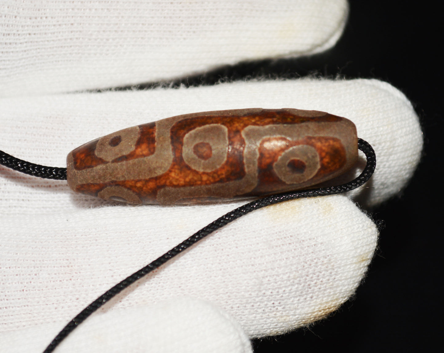 Real Himalayan Ancient Nine Eyes Dzi Bead Pendant Amulet Tibet Pure 9 Eyed Gzi Genuine Old Antique Agate Talisman Bracelet