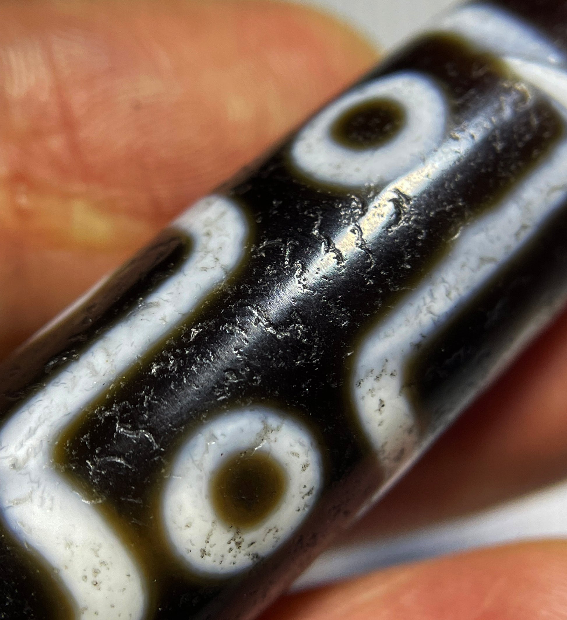 Real Himalayan Ancient Pure Nine Eyes Dzi Bead Amulet Pendant Tibet Agate 9 Eyed Pure Gzi Old Antique Talisman Genuine