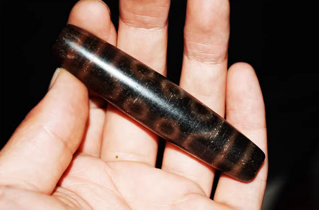 Real Himalayan Ancient Ten Eyes Dzi Bead Amulet Pendant Tibet Agate Genuine 10 Eyed Pure Gzi Old Antique Talisman