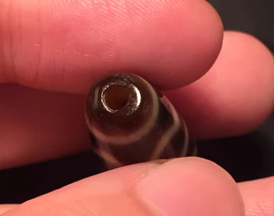 Real Himalayan Ancient Tiger Tooth Water Wave Dzi Bead Amulet Tibet Zigzag Pure Old Genuine Gzi Bracelet Pendant