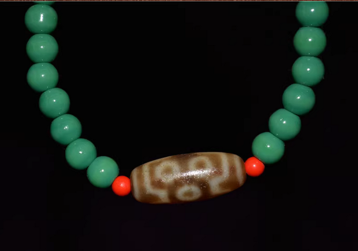 Real Himalayan Old Ancient Seven Eyes Dzi Bead Amulet Pendant Tibet Agate Genuine 7 Eyed Pure Gzi Antique Talisman Bracelet