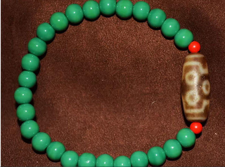 Real Himalayan Old Ancient Seven Eyes Dzi Bead Amulet Pendant Tibet Agate Genuine 7 Eyed Pure Gzi Antique Talisman Bracelet
