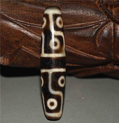 Real Himalayan Old Ancient Twelve Eyes Dzi Bead Amulet Pendant Tibetan Agate 12 Eyed Gzi Antique Talisman