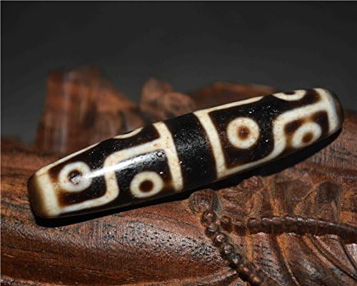 Real Himalayan Old Ancient Twelve Eyes Dzi Bead Amulet Pendant Tibetan Agate 12 Eyed Gzi Antique Talisman