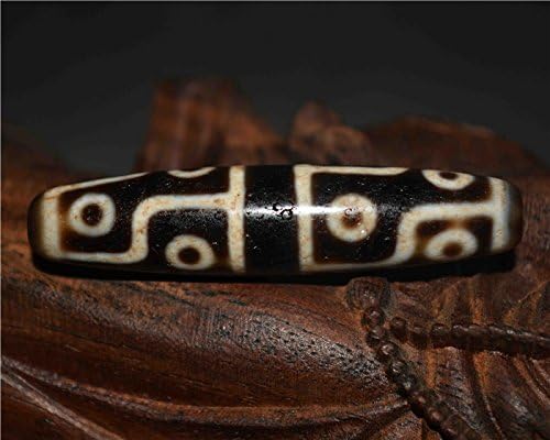 Real Himalayan Old Ancient Twelve Eyes Dzi Bead Amulet Pendant Tibetan Agate 12 Eyed Gzi Antique Talisman