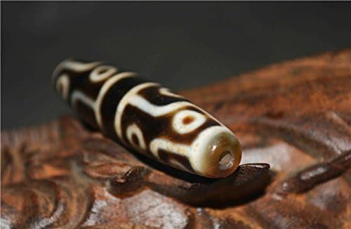 Real Himalayan Old Ancient Twelve Eyes Dzi Bead Amulet Pendant Tibetan Agate 12 Eyed Gzi Antique Talisman