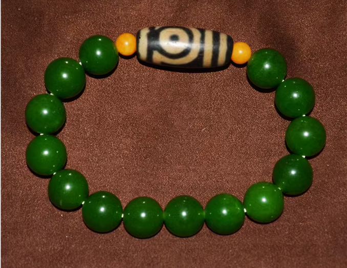 Real Himalayan Old Ancient Two Eyes Dzi Bead Amulet Pendant Tibet Agate Genuine 2 Eyed Pure Gzi Antique Talisman Bracelet