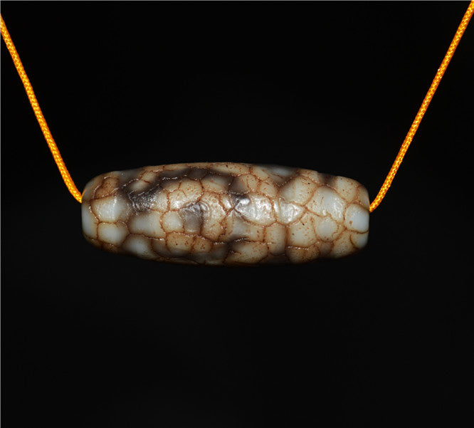 Real Himalayan Old Ancient Two Eyes Dzi Bead Pendant Amulet Tibet Agate Stone Pure 2 Eyed Gzi Talisman Bracelet