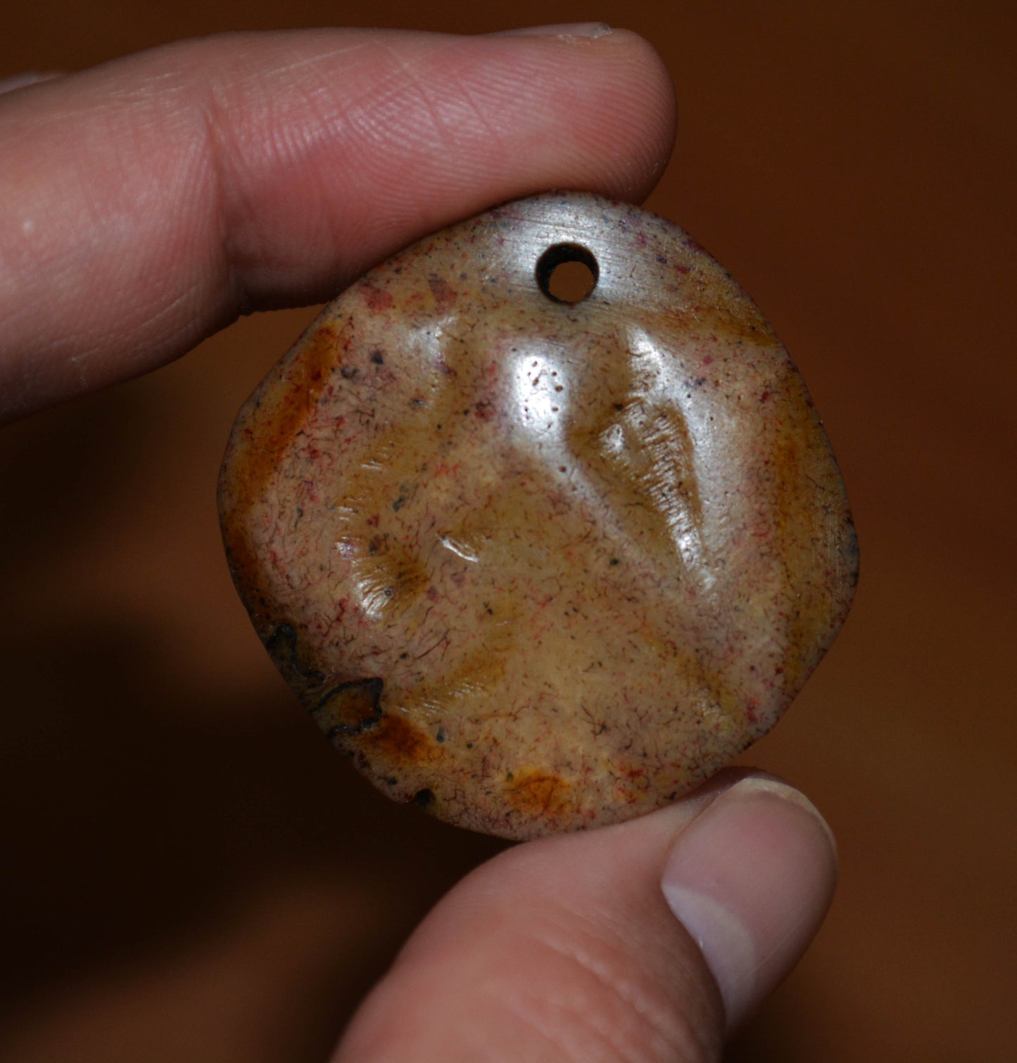 Real Himalayan Old Antique Kapala Bone Amulet Pendant Tibetan Genuine Talisman Gabala