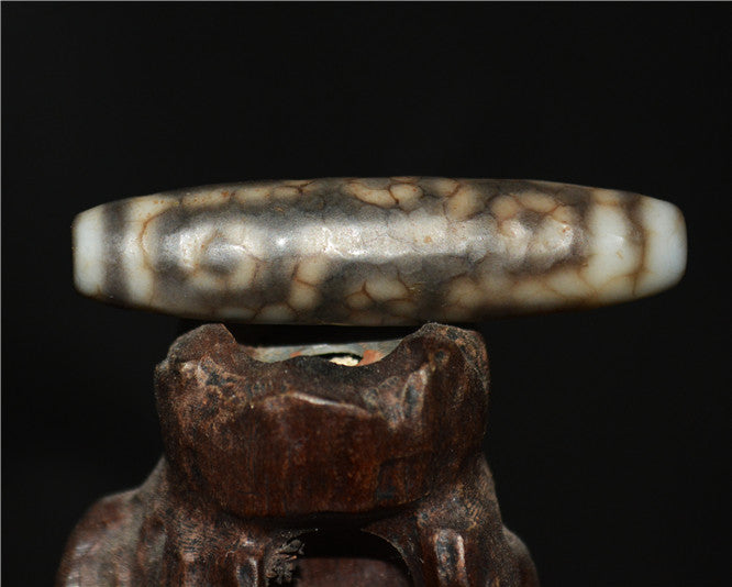 Real Himalayas Old Ancient Nine Eyes Dzi Bead Pendant Talisman Tibetan Agate Stone Pure 9 Eyed Gzi Amulet Bracelet