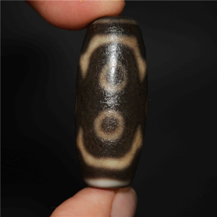 Real Himalayas Old Ancient Six Eyes Dzi Bead Pendant Talisman Tibetan Agate Stone Pure 6 Eyed Gzi Amulet Bracelet