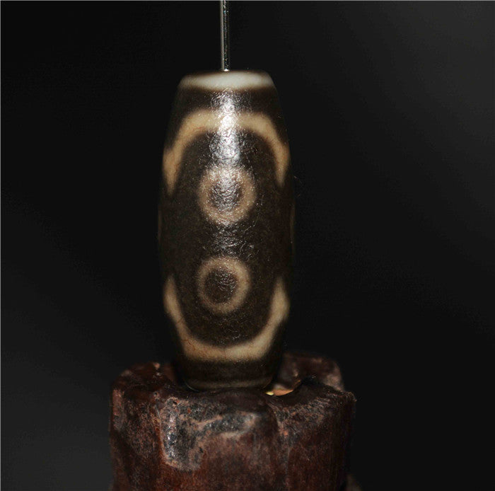 Real Himalayas Old Ancient Six Eyes Dzi Bead Pendant Talisman Tibetan Agate Stone Pure 6 Eyed Gzi Amulet Bracelet