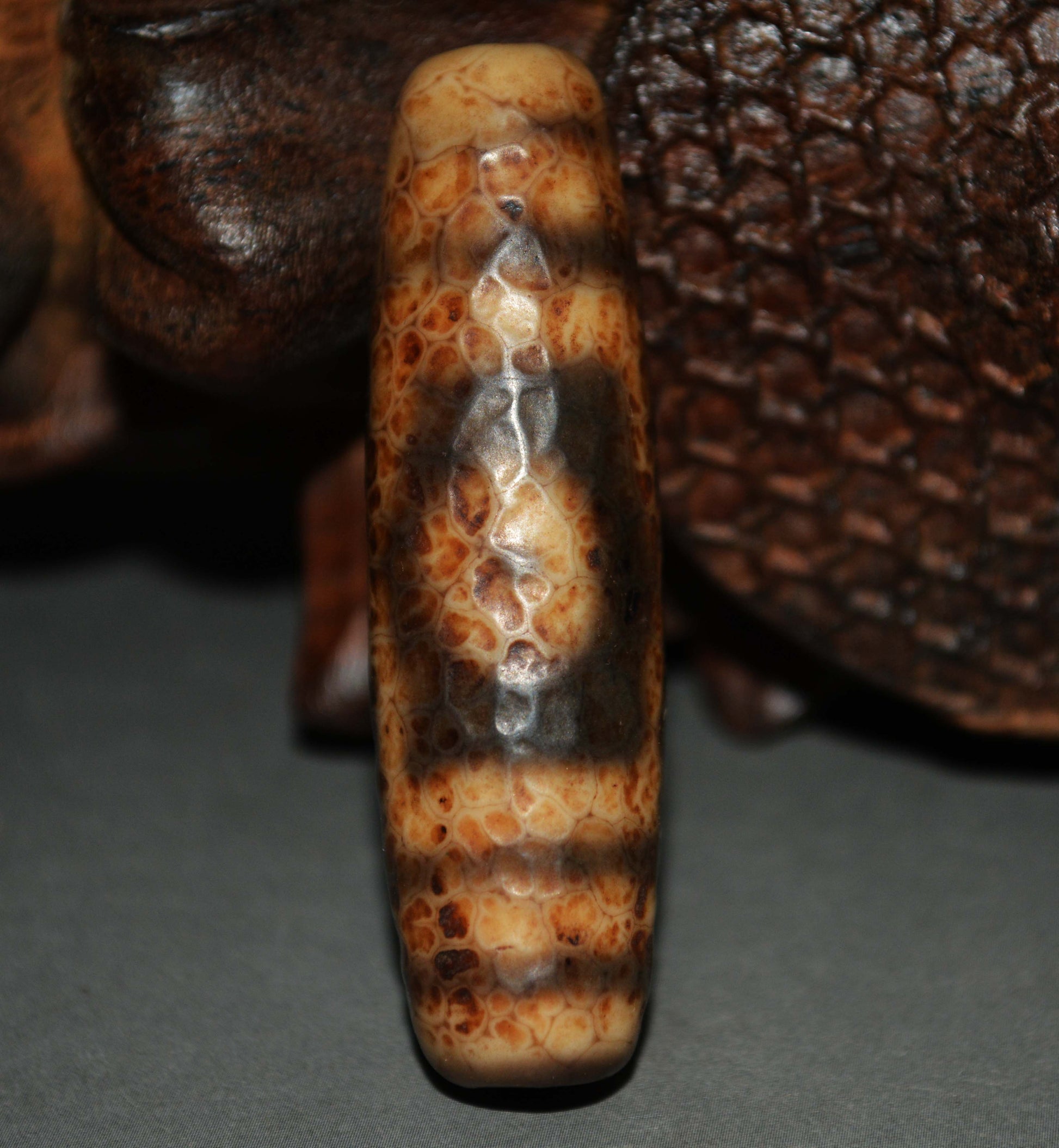 Real Himalayas Old Ancient Three Eyes Dzi Bead Pendant Talisman Tibet Agate Stone Pure 3 Eyed Gzi Amulet Bracelet