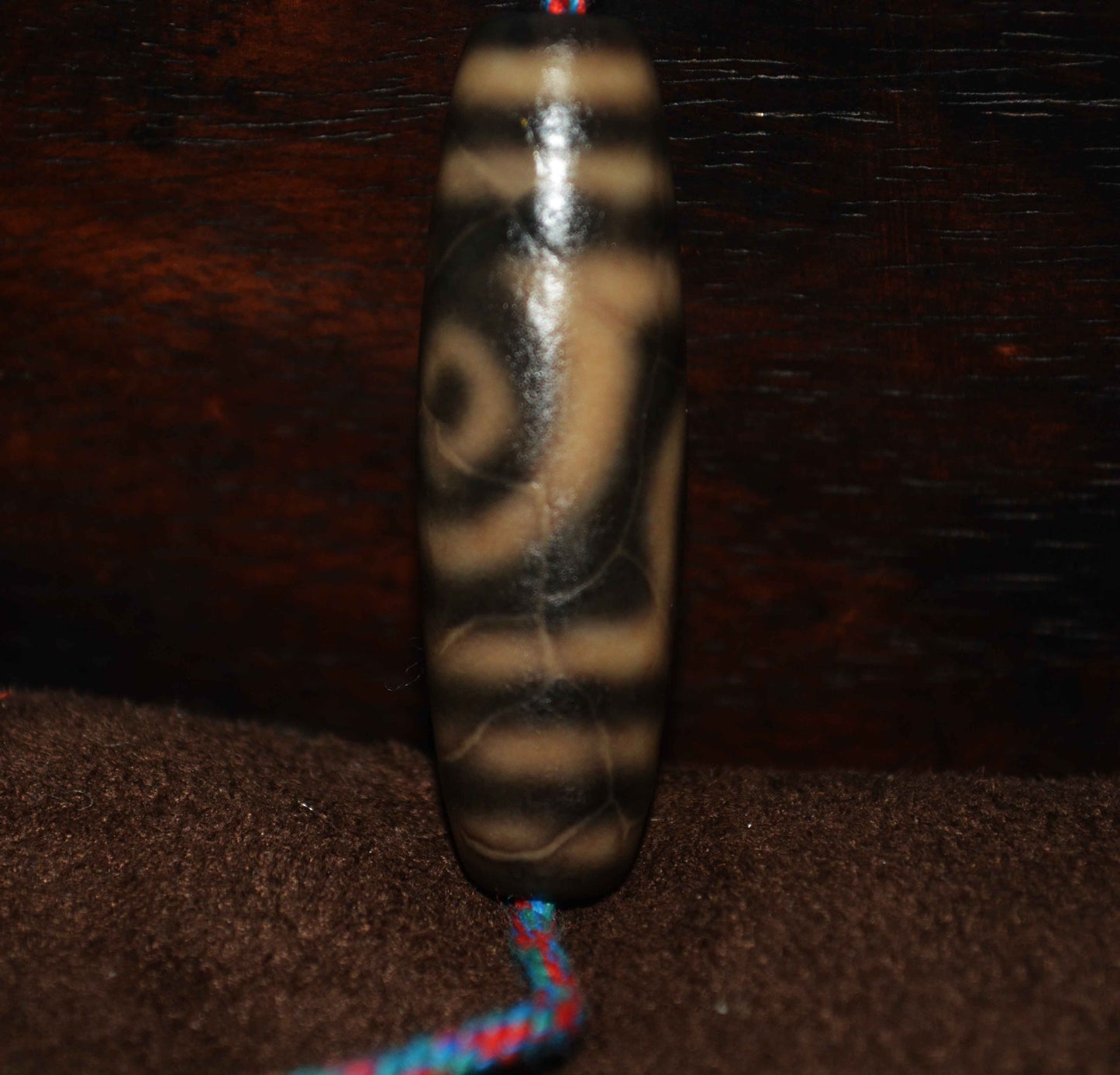 Real Himalayas Old Ancient Two Eyes Dzi Bead Bracelet Talisman Tibet Agate Stone Pure 2 Eyed Gzi Amulet Pendant