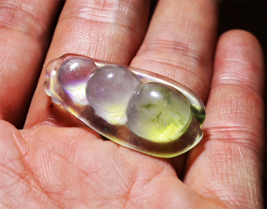 Real Natural Grade A Glassy Jadeite Bean Pendant Genuine Icy Emerald Green Jade Amulet Authentic Talisman