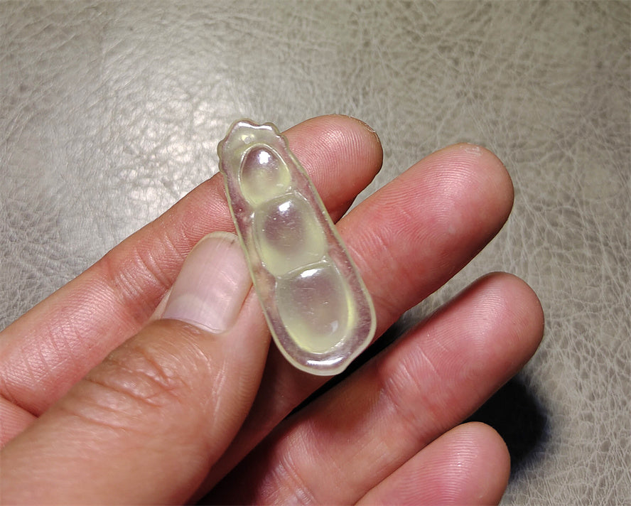 Real Natural Grade A Glassy Jadeite Jade Bean Pendant Amulet Genuine Icy Authentic Chinese Lucky Talisman