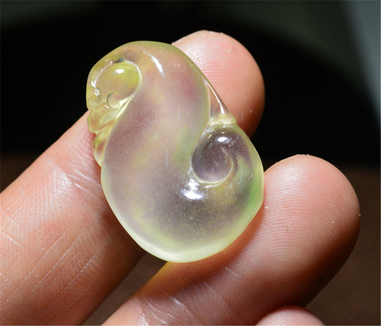 Real Natural Grade A Glassy Jadeite Jade Melon Pendant Amulet Genuine Icy Authentic Chinese Lucky Talisman