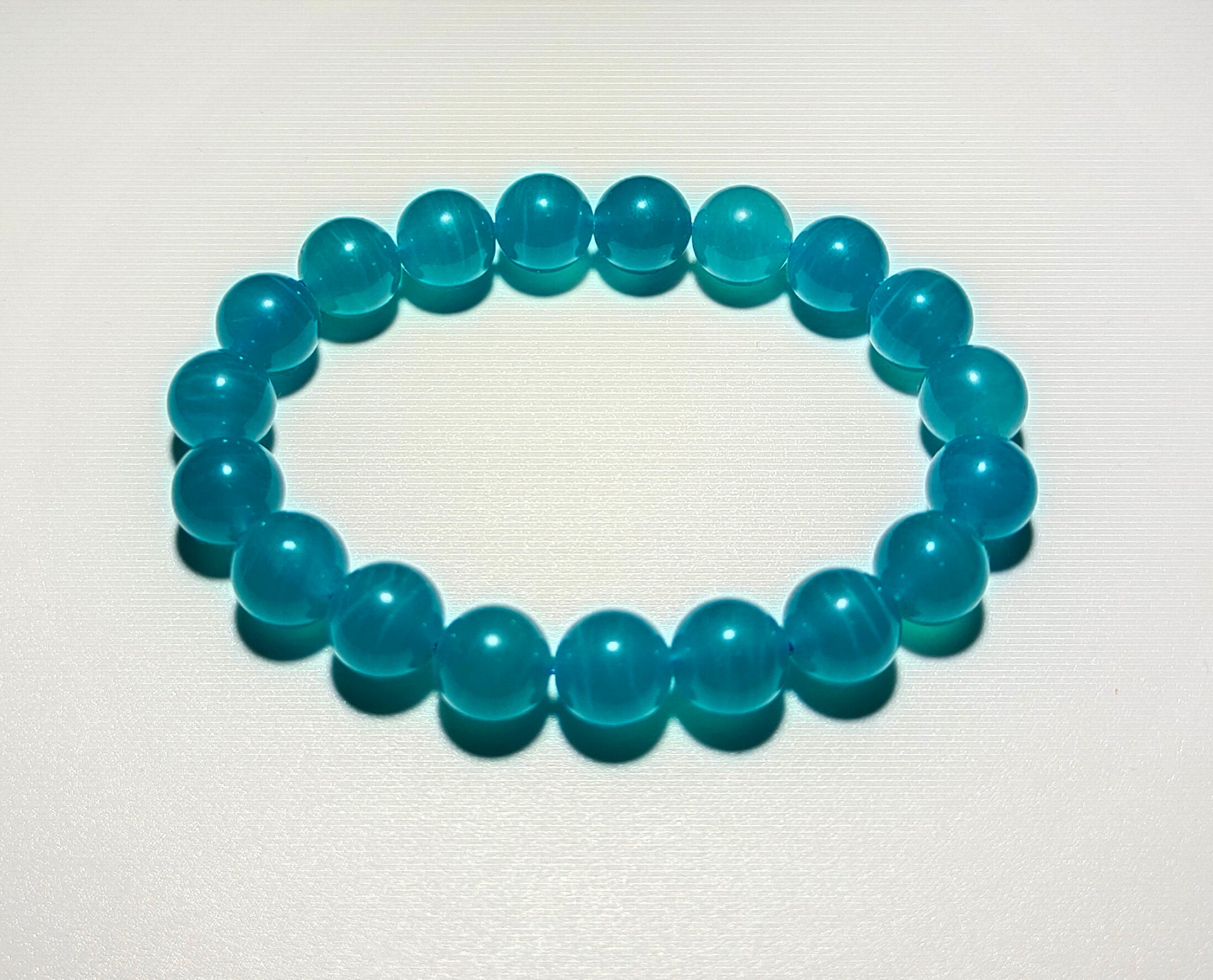 Real Natural Icy Amazonite Beads Bracelet Amazon Stone Strands Genuine