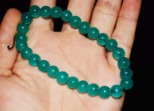 Real Natural Icy Amazonite Beads Bracelet Amazon Stone Strands Genuine Glassy