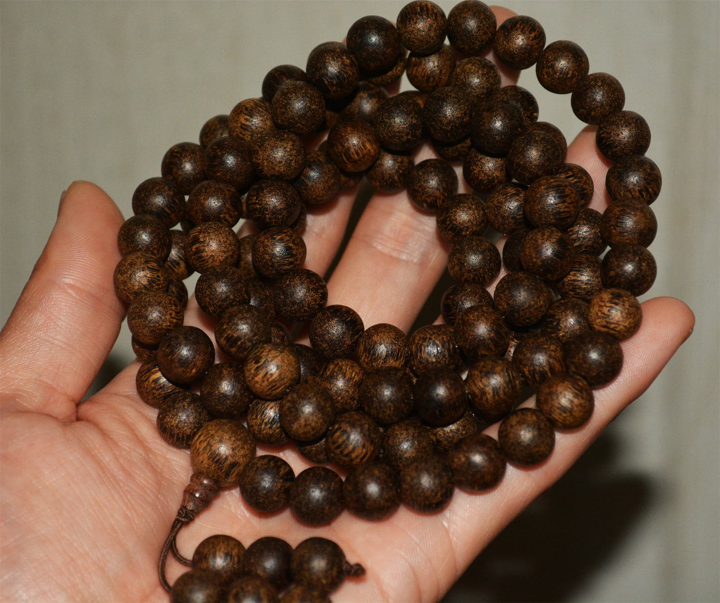 Natural Brunei Agarwood Kinam Bracelet Mala Prayer Beads Qinan Kynam Aloeswood Beads Rosary 108 Gaharu Necklace Super Kyara Oodh Agar