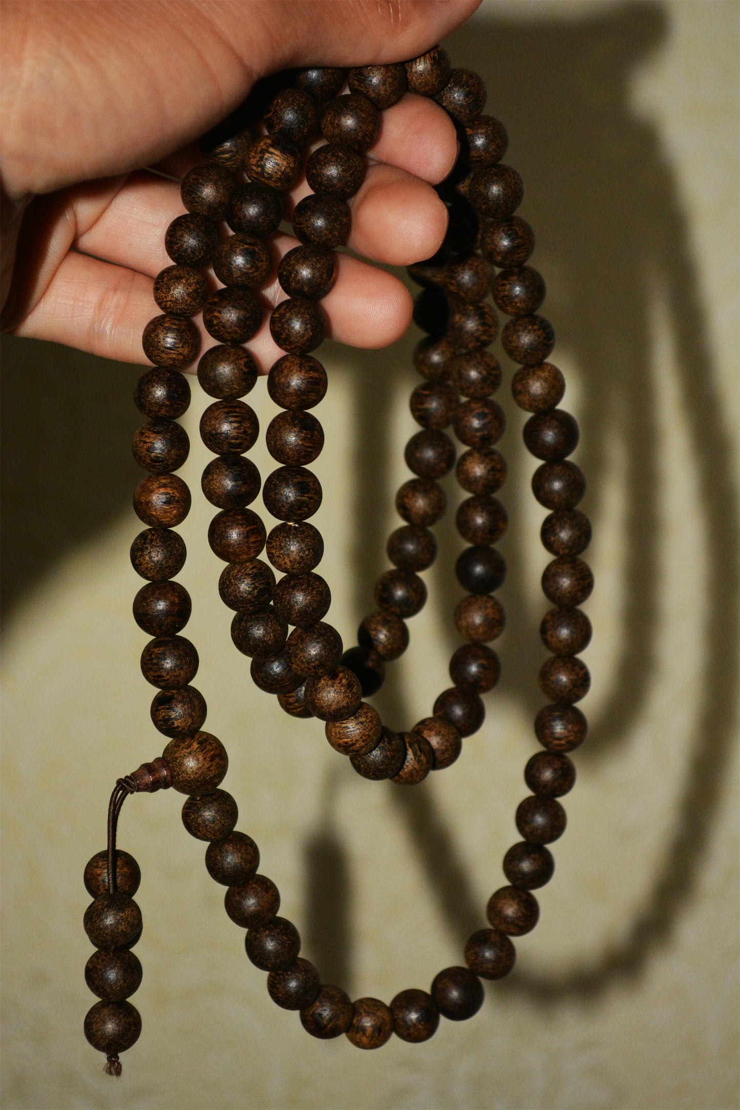 Natural Brunei Agarwood Kinam Bracelet Mala Prayer Beads Qinan Kynam Aloeswood Beads Rosary 108 Gaharu Necklace Super Kyara Oodh Agar