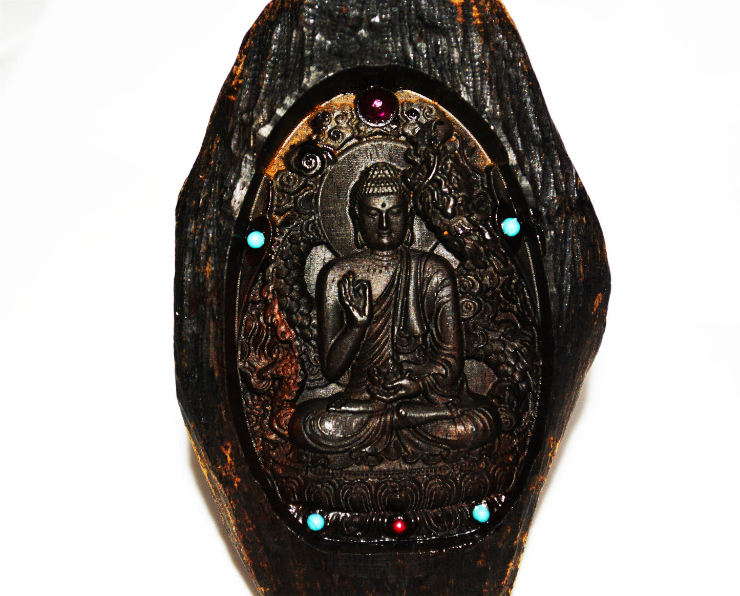 Real Natural Kalimantan Kinam Agarwood Buddha Pendant Shakyamuni Oud Amulet Genuine Kynam Gaharu