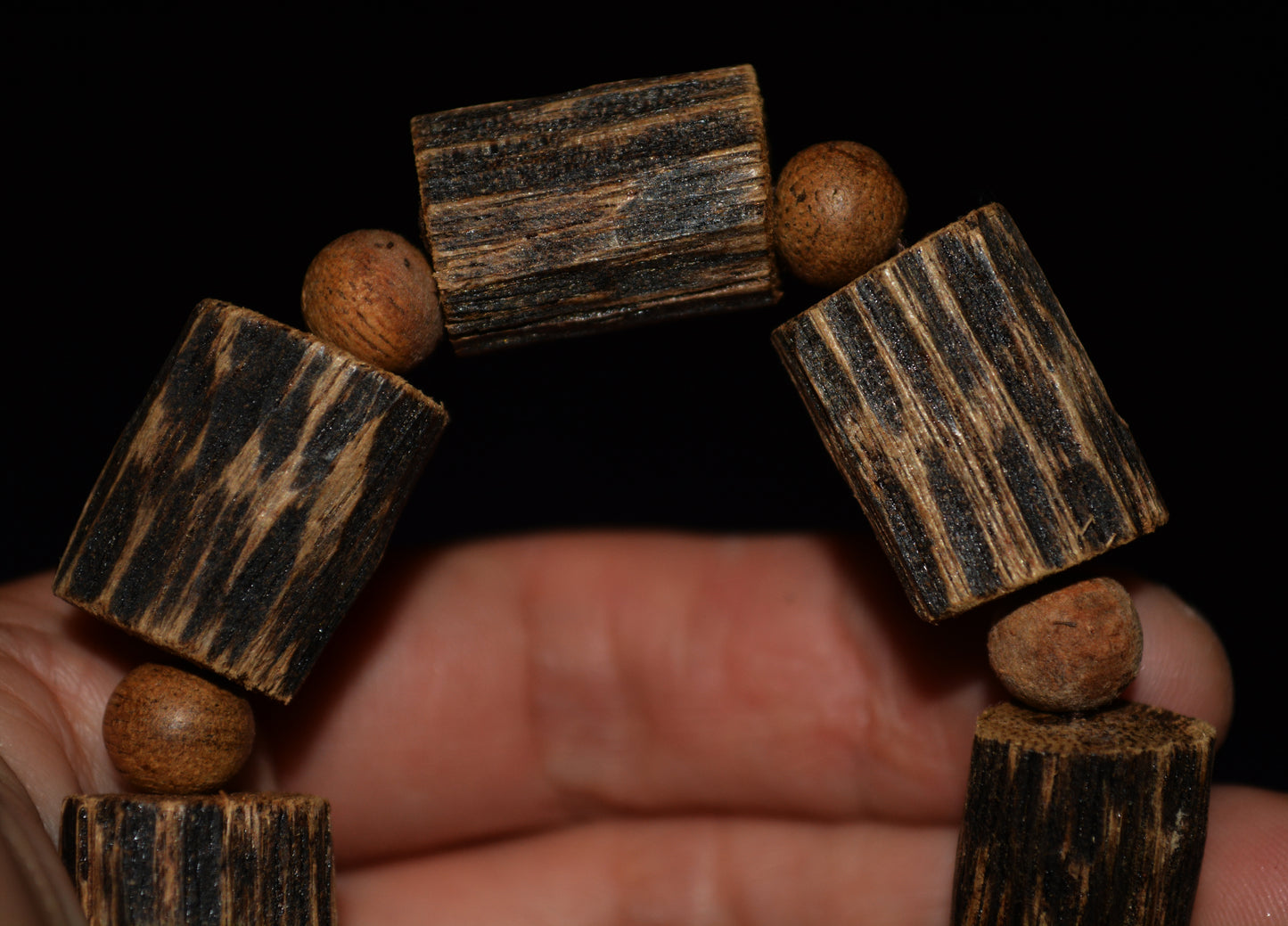 Real Natural Vietnam Wild Kinam Agarwood Bracelet Mala Prayer Beads Qinan Kynam Aloeswood Beads Gaharu Super Kyara Oodh Agar