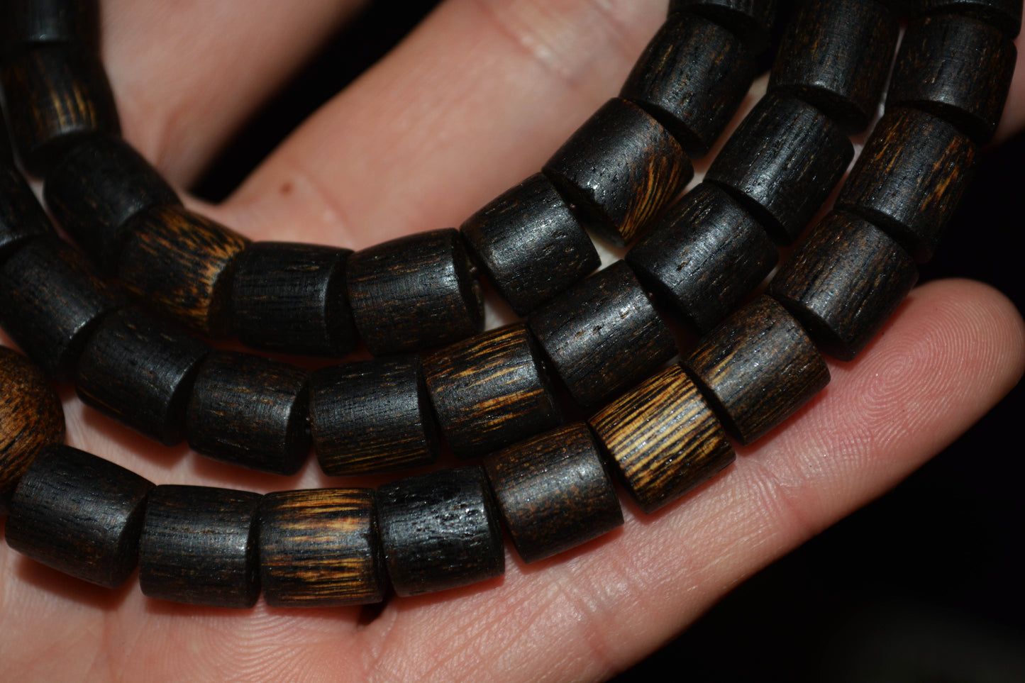 Real Natural Vietnam Wild Kynam Agarwood Bracelet Qinan Aloeswood Mala Prayer Beads Genuine Kinam Gaharu Necklace