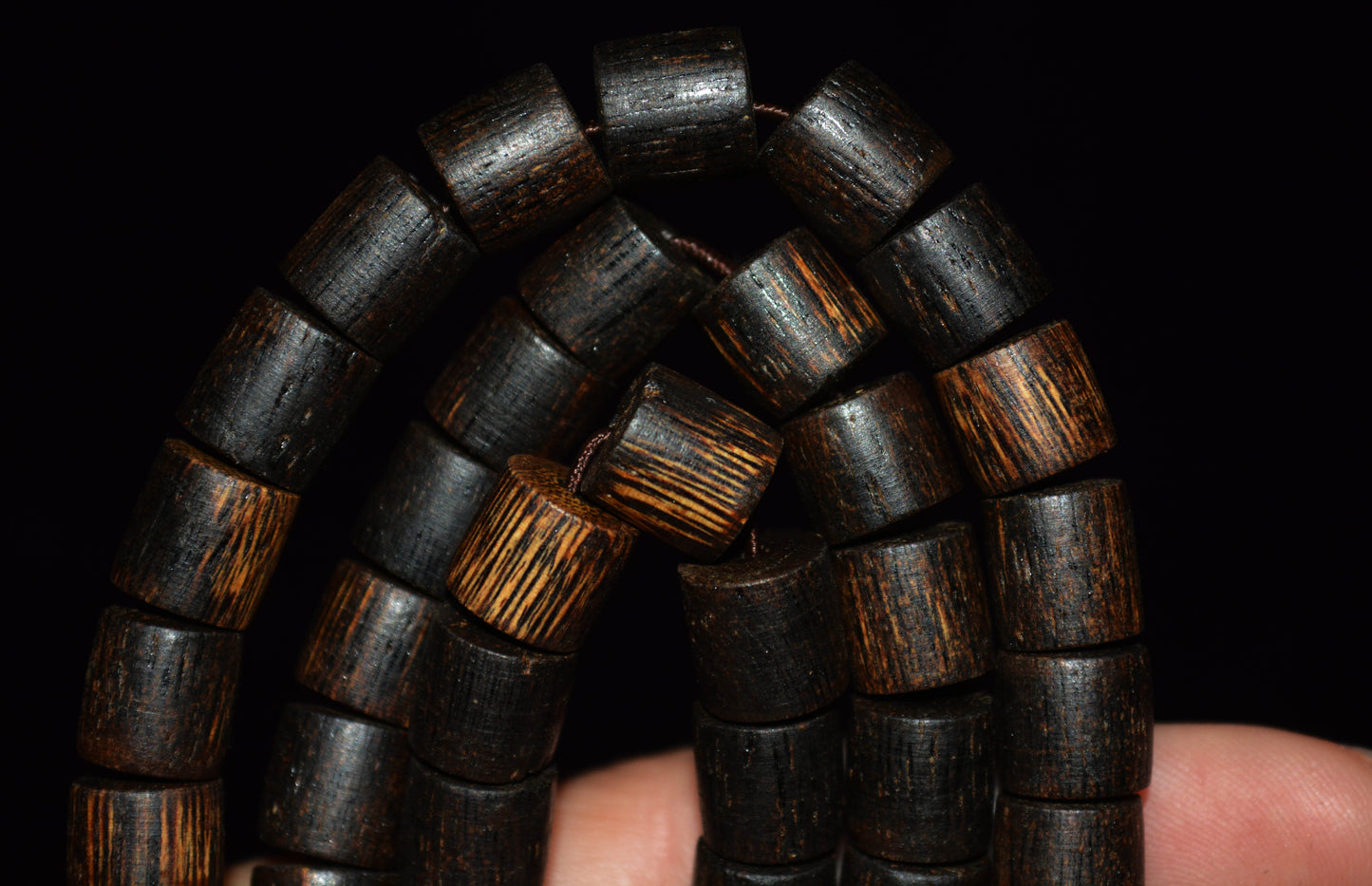 Real Natural Vietnam Wild Kynam Agarwood Bracelet Qinan Aloeswood Mala Prayer Beads Genuine Kinam Gaharu Necklace